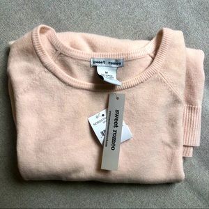 Sweet Romeo Light Pink Pullover Sweater, NWT!